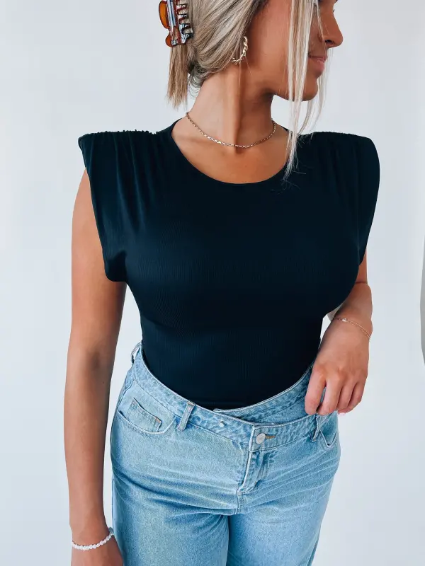 Black Trendsetter Bodysuit